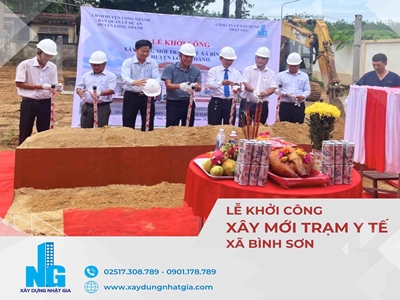 Dự án xây mới Trạm y tế xã Bình Sơn
